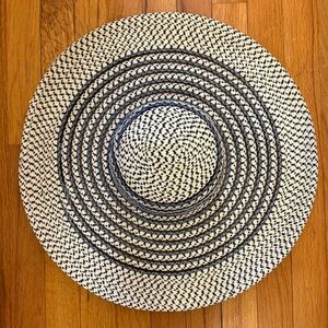 Calvin Klein Navy and Cream Summer Hat